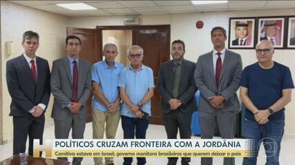 Itamaraty confirma saída de último grupo de políticos de Israel pela Jordânia.
